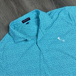 Peter‎ Millar Golf Polo Shirt Mens L Crown Crafted Country Club of Orlando Chess